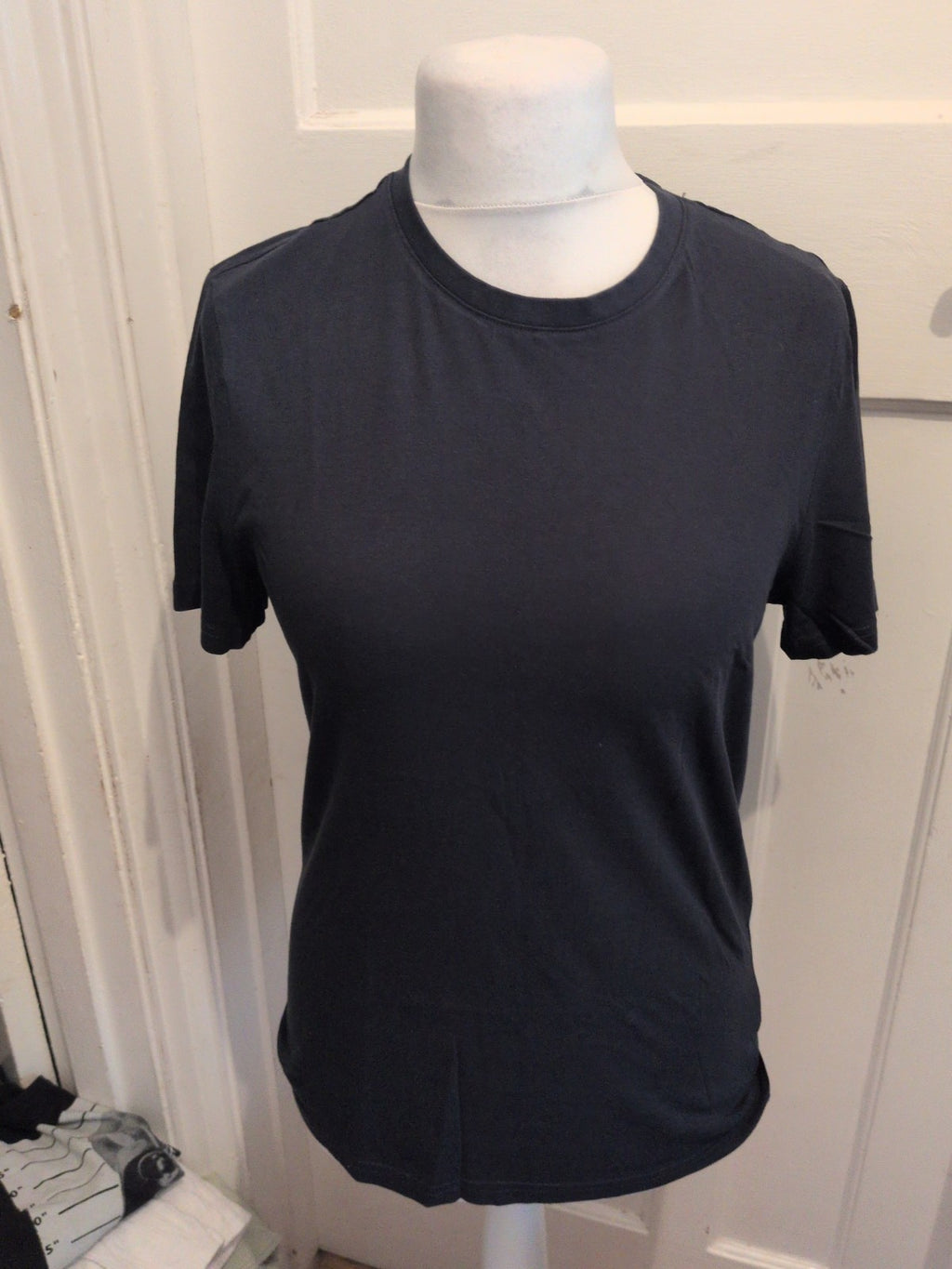 TU Man Small Reg Fit Navy Short Sleeve T-shirt Plain