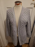 Ladies I Saw It First Size Small Grey Knitted Cardigan