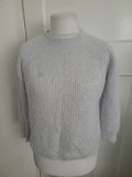Ladies Primark Size 14/16 Pale Grey Fluffy Jumper