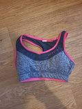 Ladies Elle Sport Size XS Grey Fleck Padded Gym Bra