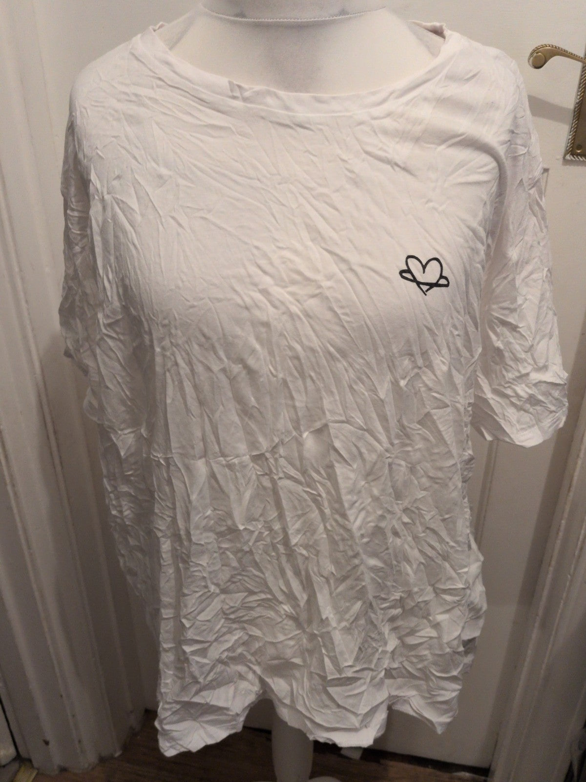 ASOS 28 White T-shirt Short Sleeve Print