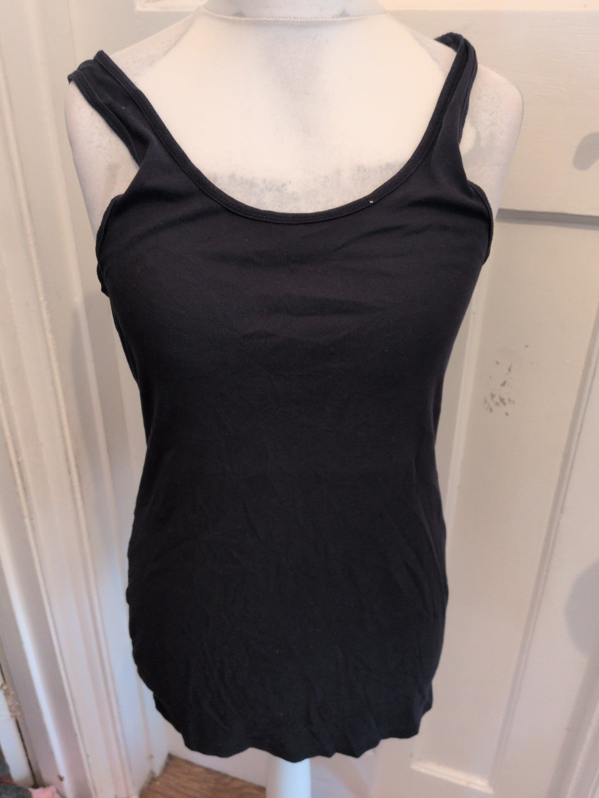 River Island 18 Black Sleeveless Vest Tank T-shirt