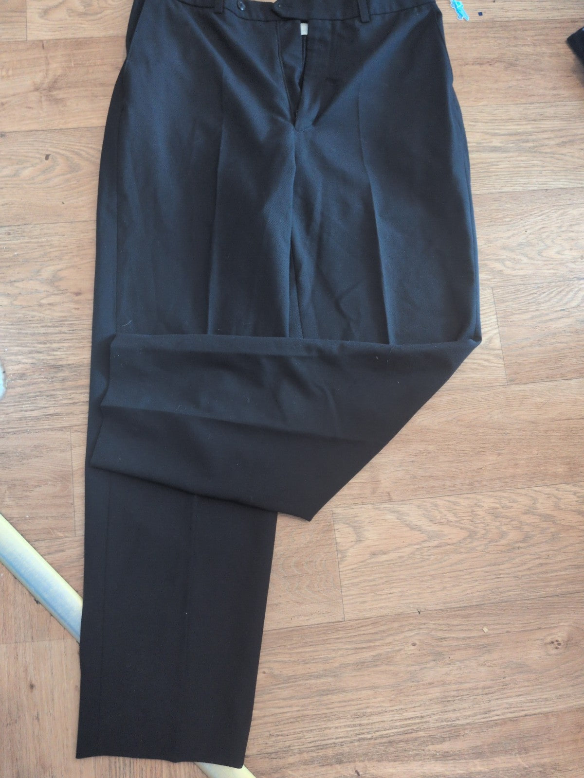 St Michael 34/31 Wool Rich Black Trousers