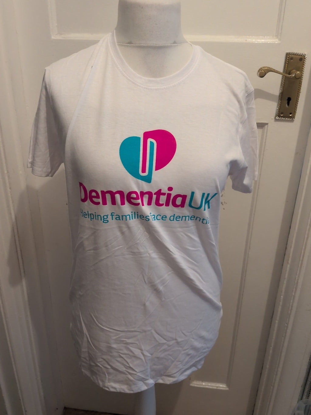 Roly Large White Print Dementia UK T-shirt