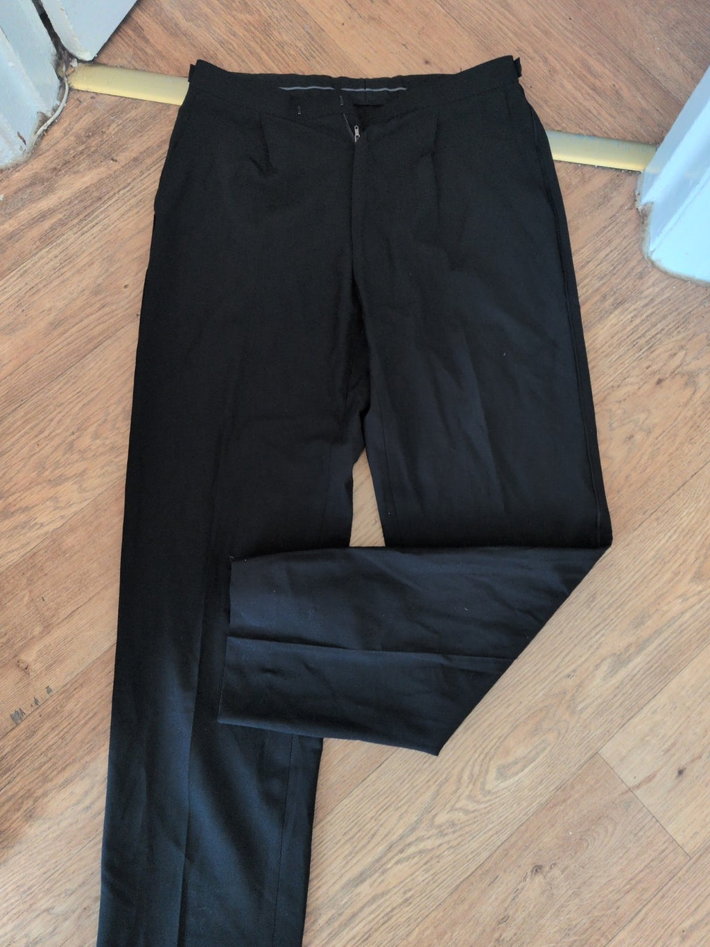 Marks And Spencer Tailoring 32/31 Black Washable Trousers