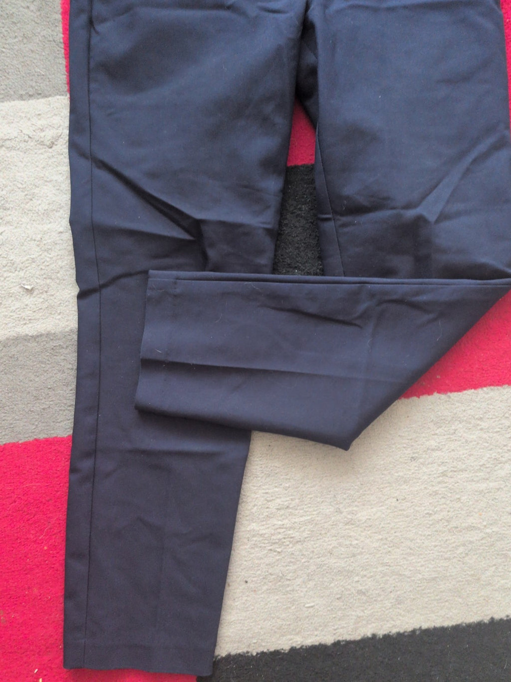 Wallis 10 Navy Straight Leg Trousers Smart