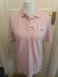 Mens Crew Clothing Size M Pink Short Sleeved Polo