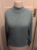 Ladies Primark Size 10-12 Aqua Long Sleeved Jumper