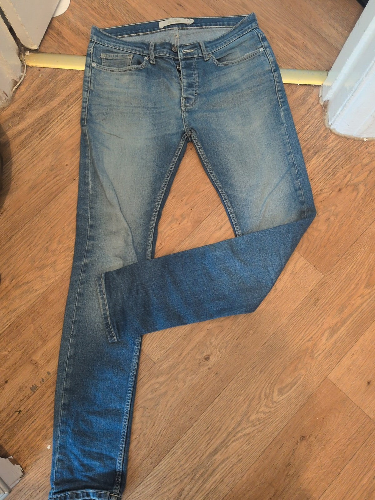 Topman 32L Stretch Skinny Jeans