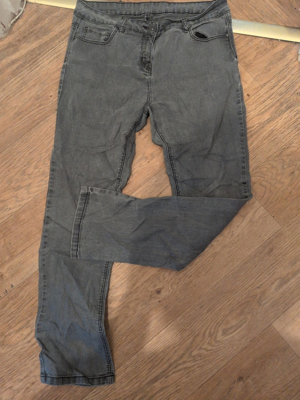 George 12 Short Straight Grey Jeans