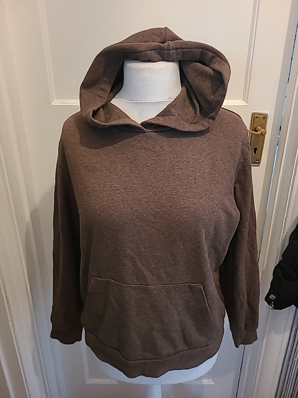 Mens Marks And Spencer Size Medium Neutral Long Sleeve Hooded Jumper