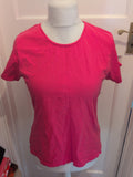 Primark 12-14 Medium Hot Pink Short Sleeve T-shirt