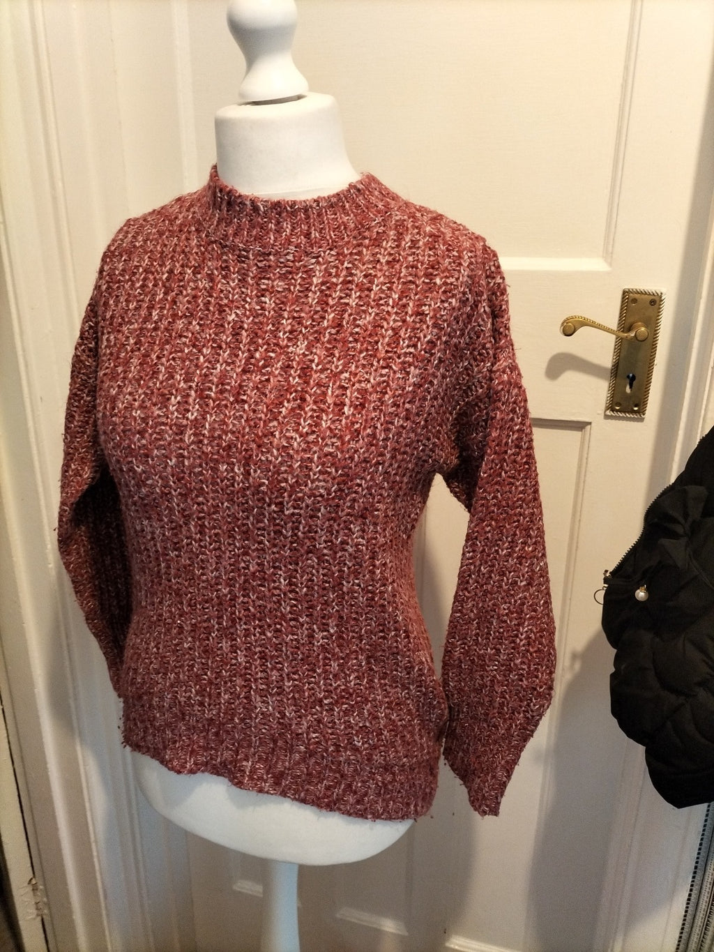Ladies Primark Size 6-8 Purple Fleck Knit Jumper