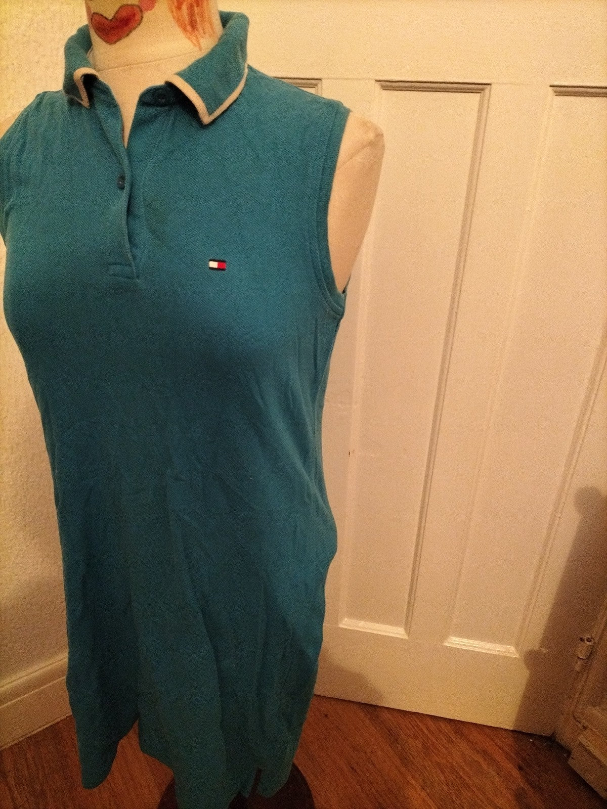 Mens Tommy Hilfiger Size Medium Blue Sleeveless Vest Tshirt