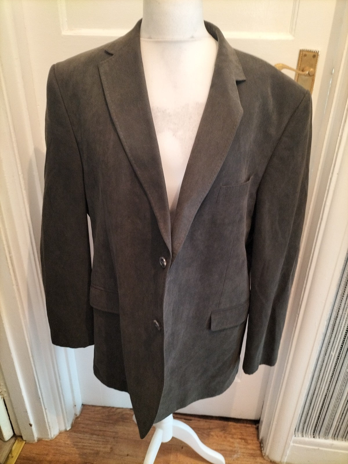 Marks And Spencer 46M Green Lined Suit Jacket