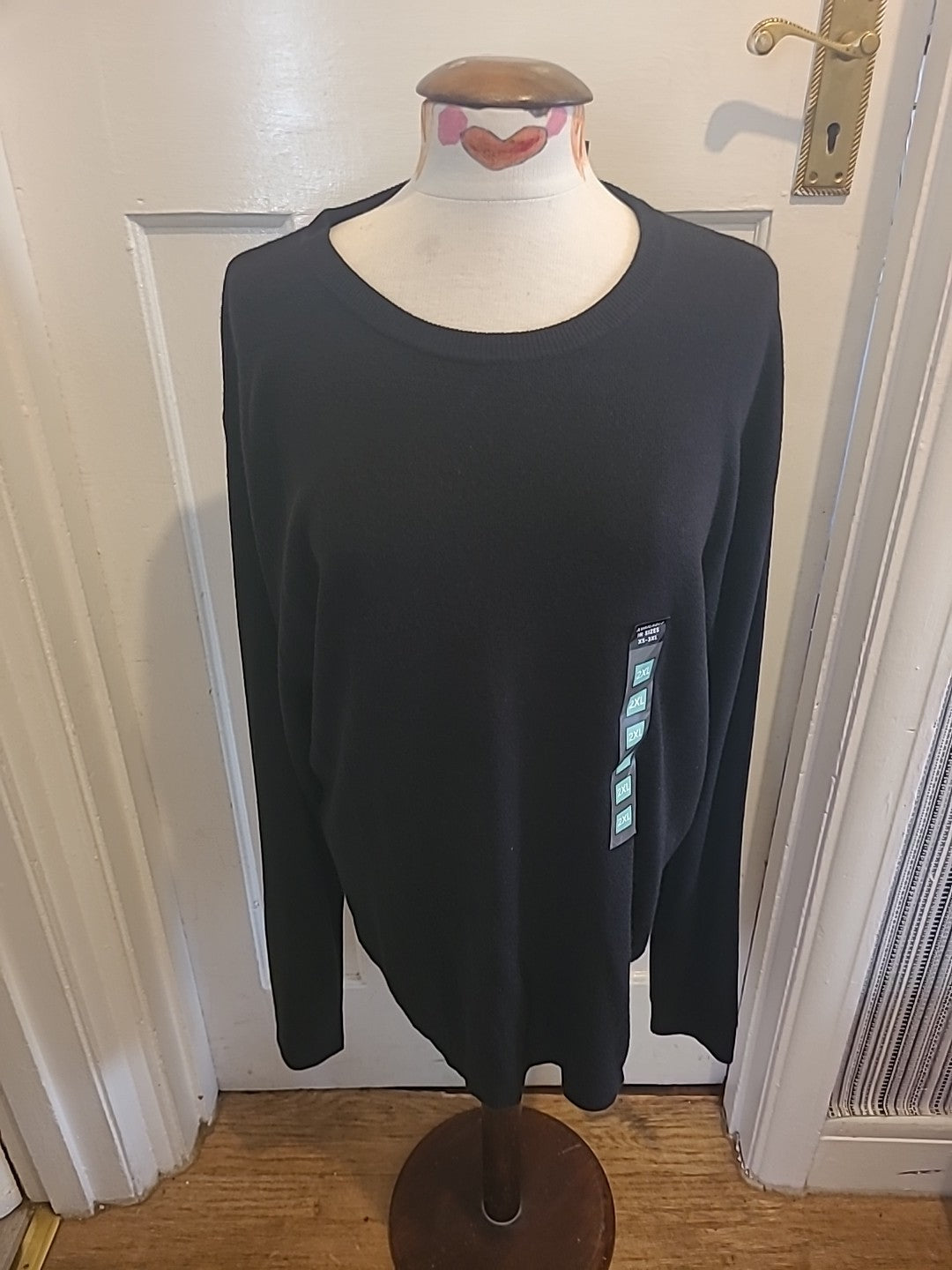 Brand New Mens Primark 2XL Black Pullover Jumper