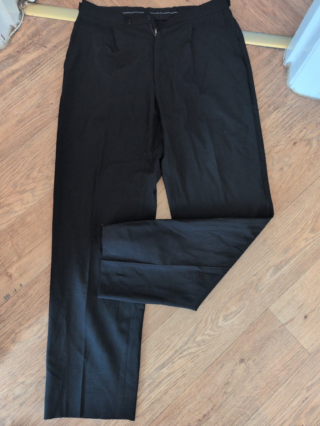Marks And Spencer Tailoring 32/31 Black Washable Trousers