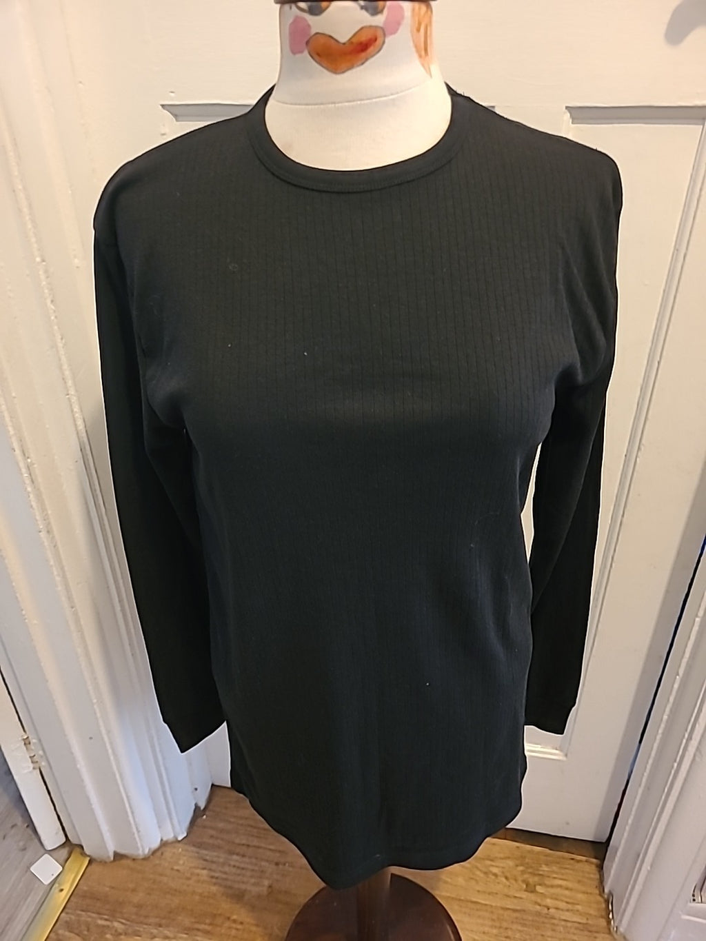 Mens Portwest Size Medium Black Long Sleeved Tshirt