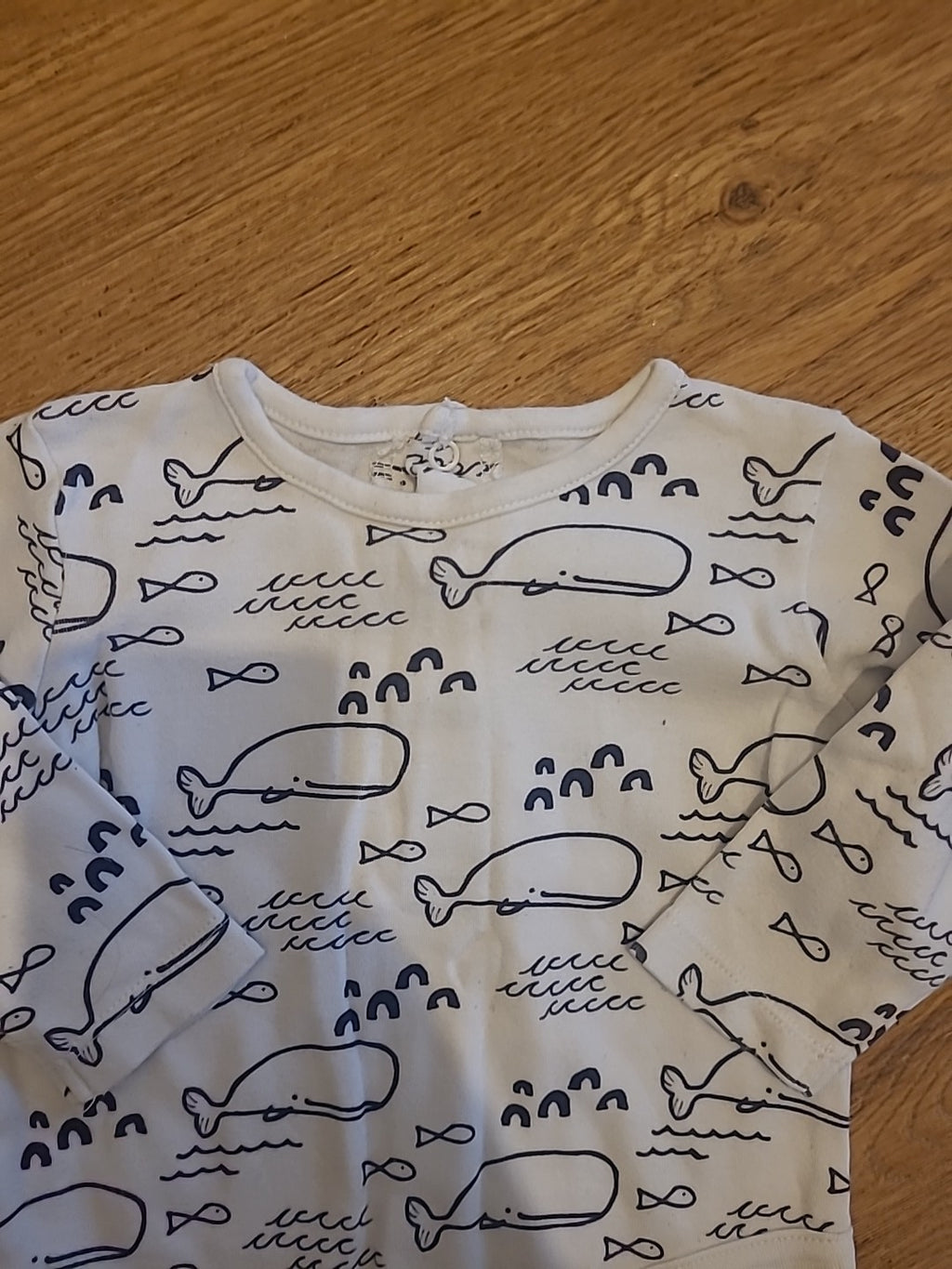 Matalan 3-6 Months Whale Babygrow