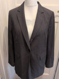 H&M Medium Dark Grey Padded Lined Blazer