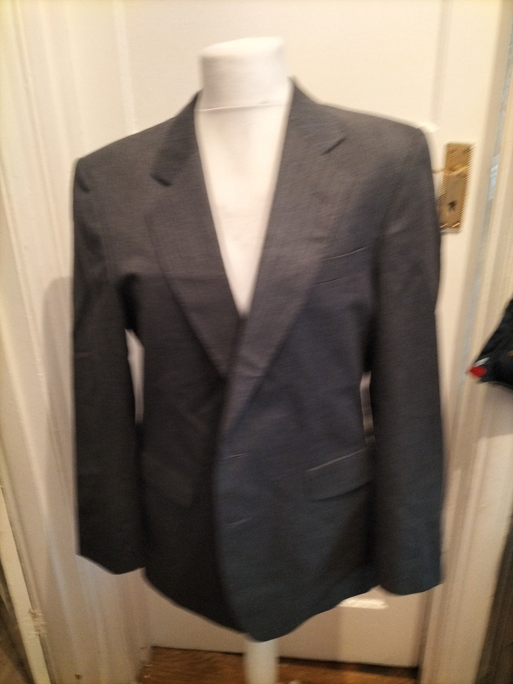 Mens Debenhams Size 42 Grey Padded Lined Blazer