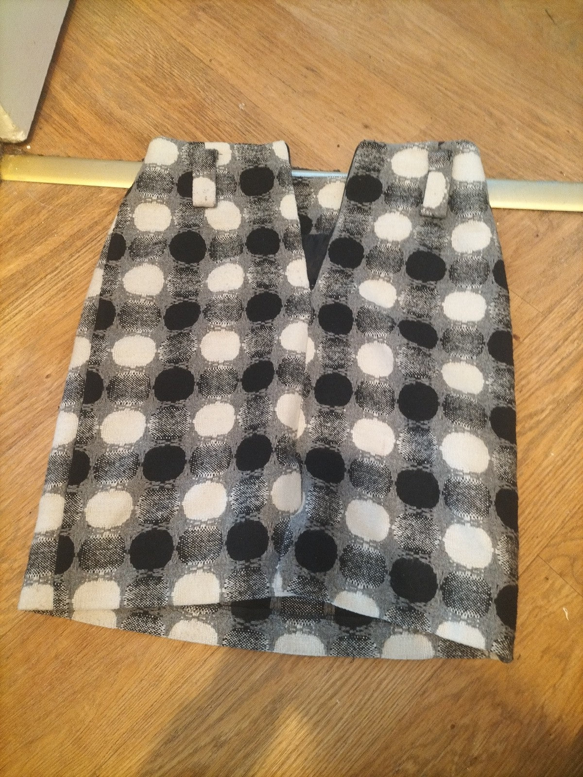 Ladies Un Temps Pour Elle Size 38 Spotted Lined Skirt
