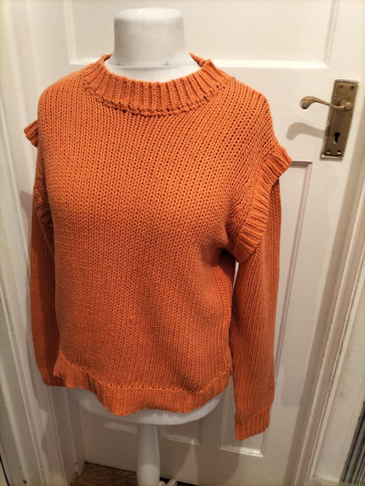 Boohoo Medium Orange Knit Pullover Jumper
