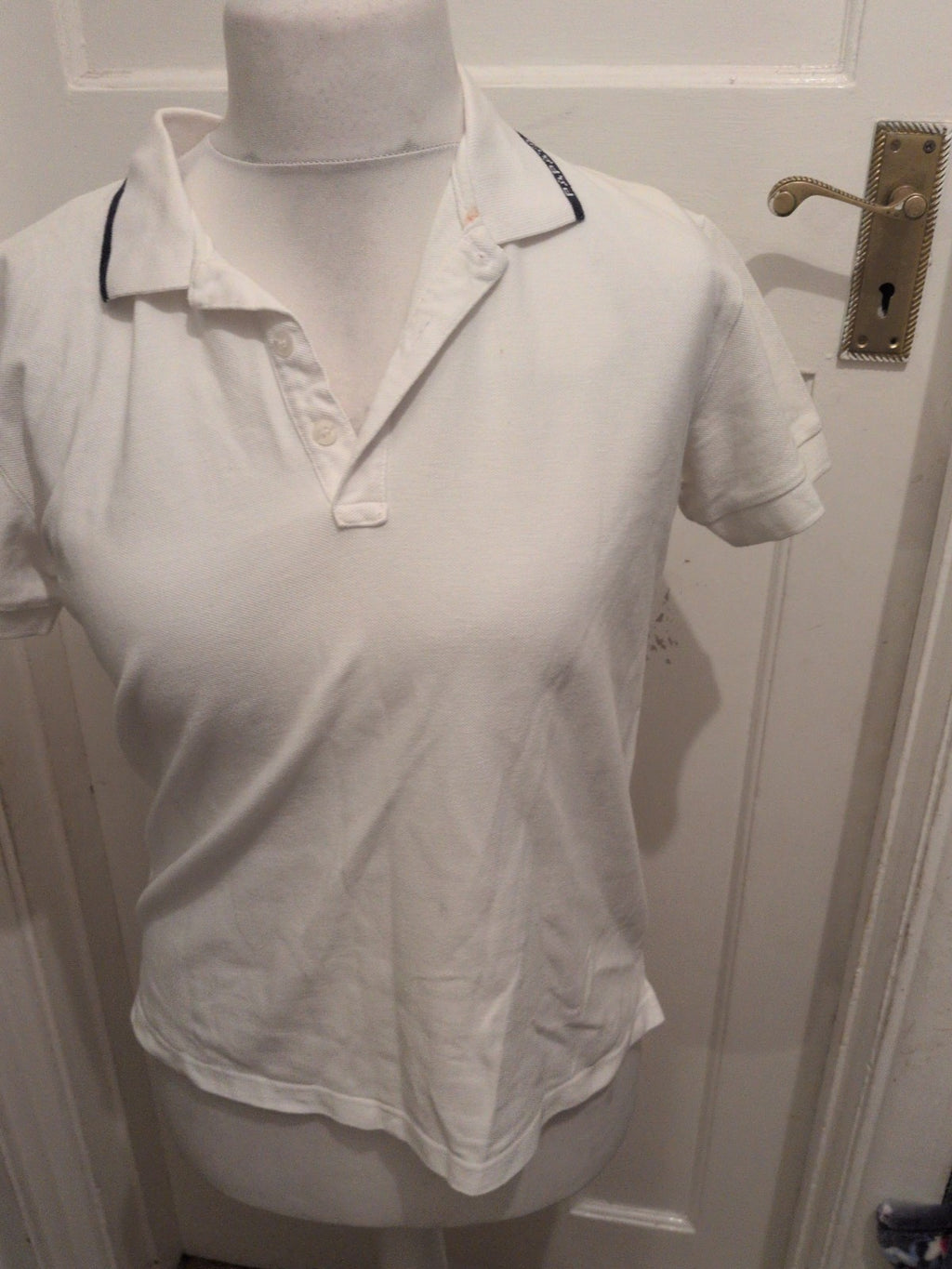Papaya Sport Medium White Short Sleeve Polo