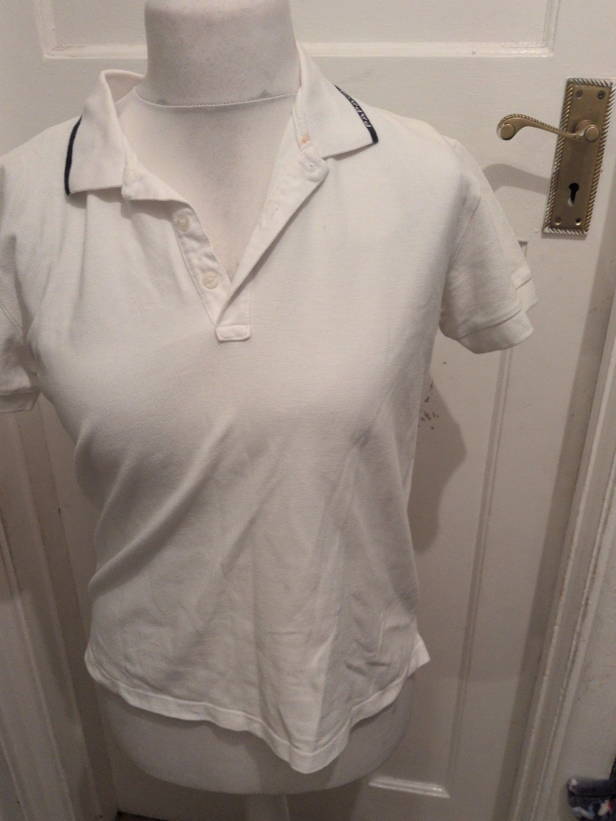 Papaya Sport Medium White Short Sleeve Polo