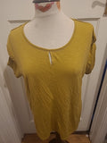 Ladies Viz.A.Viz Size Medium Light Khaki Short Sleeved Tshirt