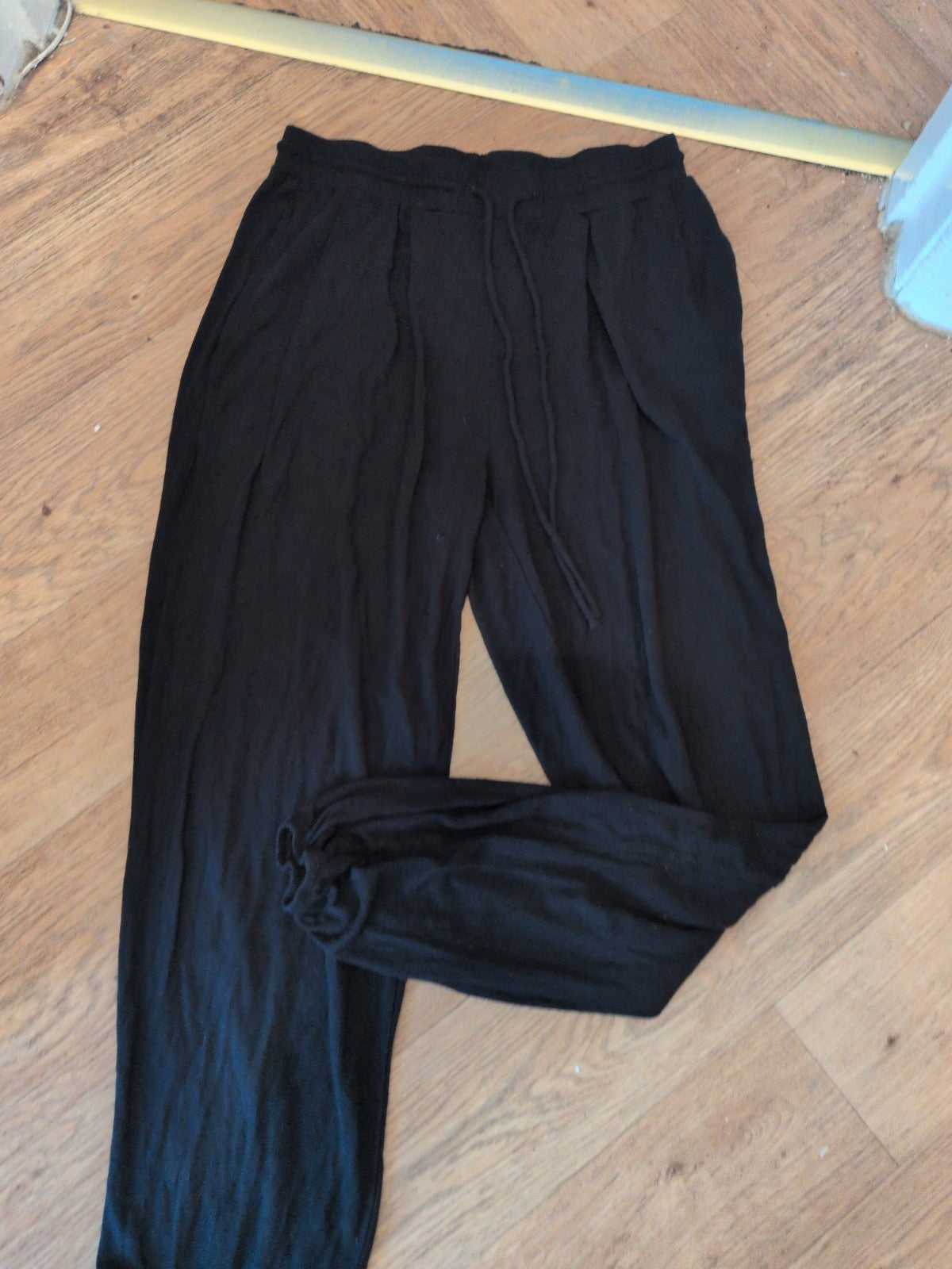 Ladies Primark Size Small Black Baggy Elasticated Jogger Lounge Pants