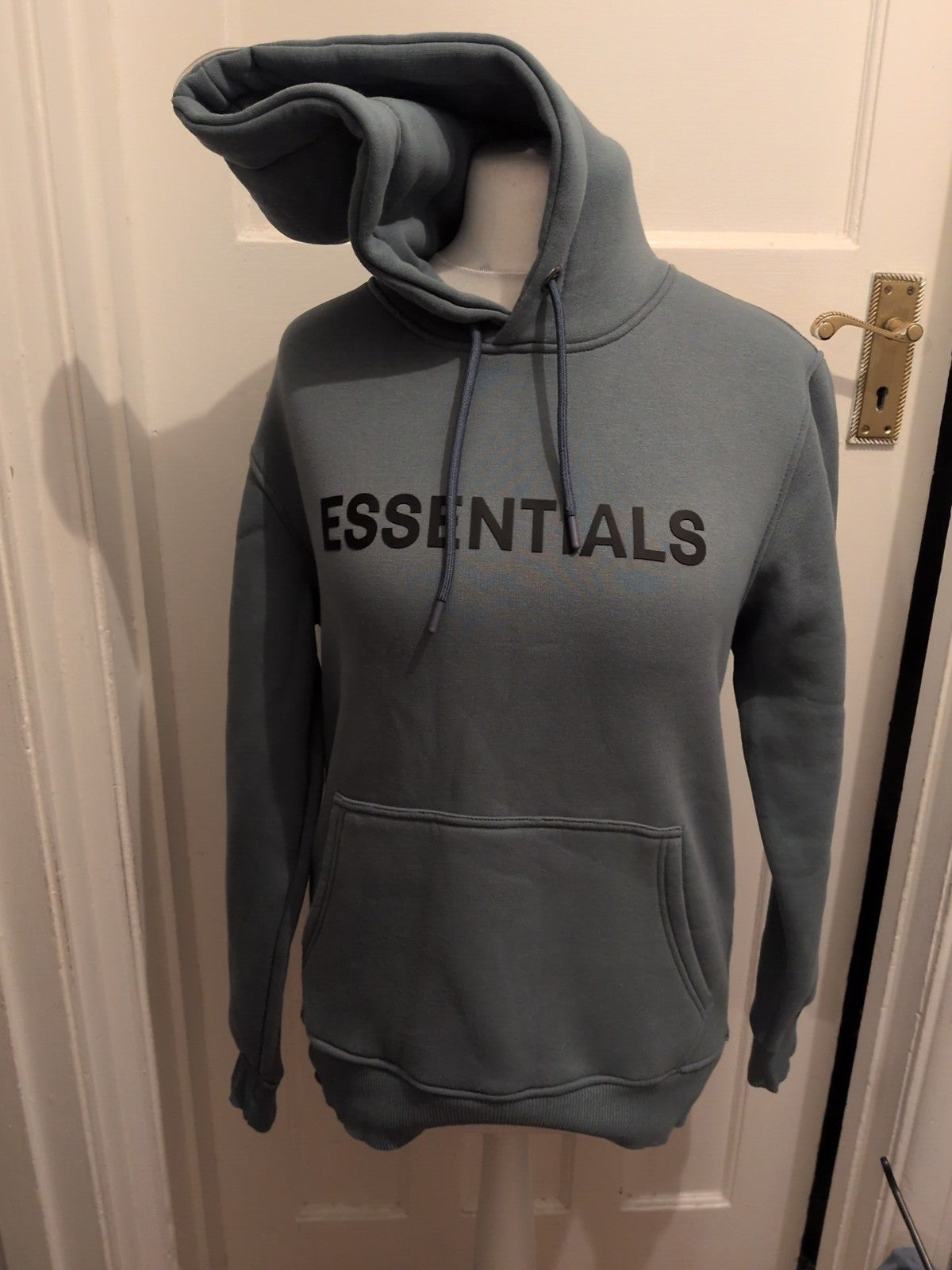 Essentials Small Blue Print Pullover Hoodie