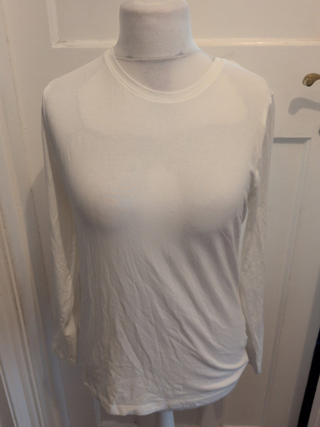 Tu 18 Slim Fit White Long Sleeve T-shirt
