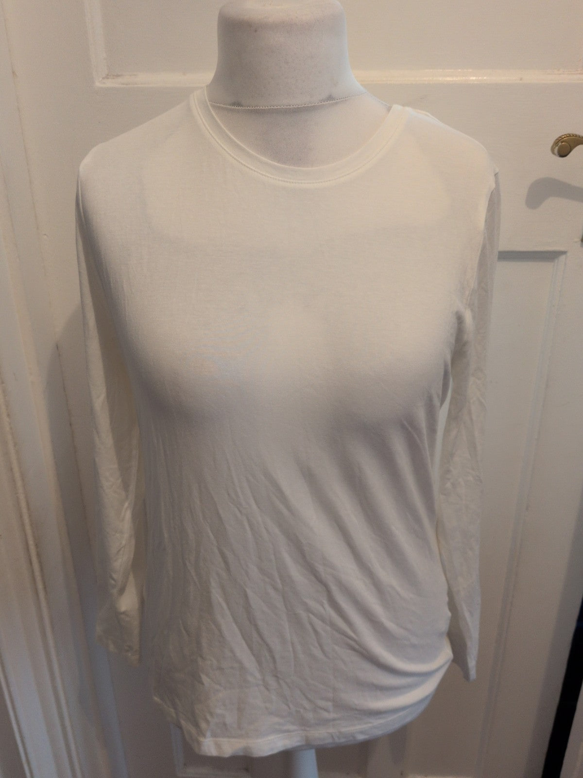 Tu 18 Slim Fit White Long Sleeve T-shirt