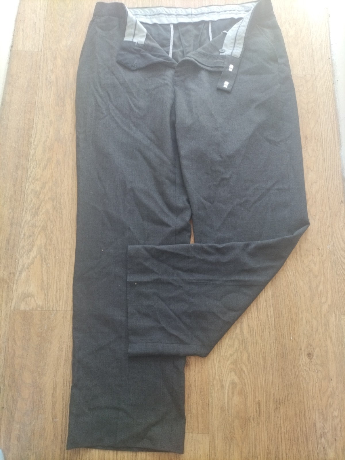 Mens Debenhams Size 38R Navy Trousers