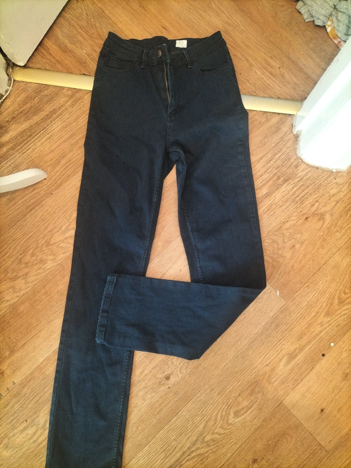 Ladies 8R Navy Long Leg Jeans Navy