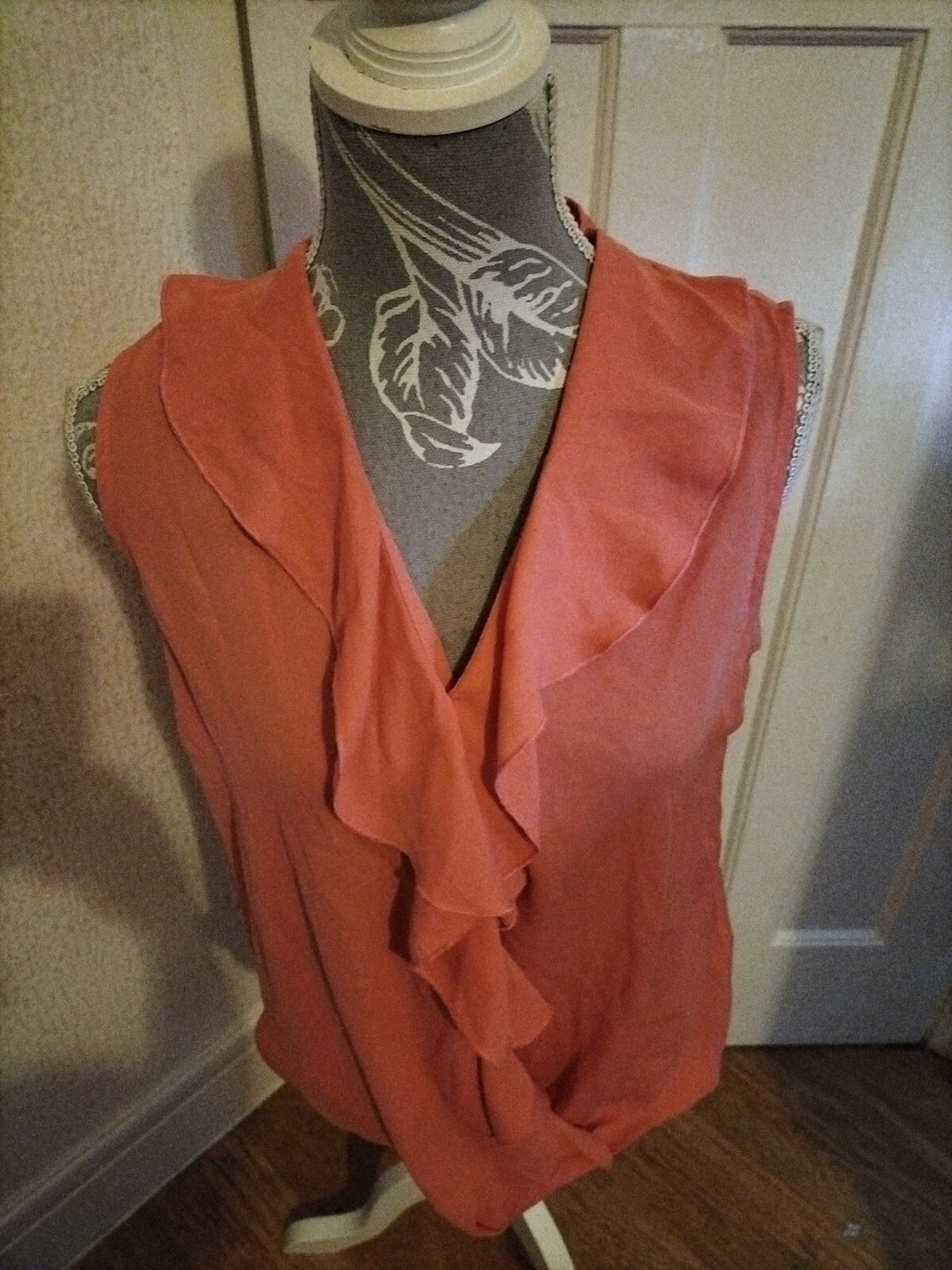 Ladies Paraphrase Size 12 Pink Sleeveless Blouse