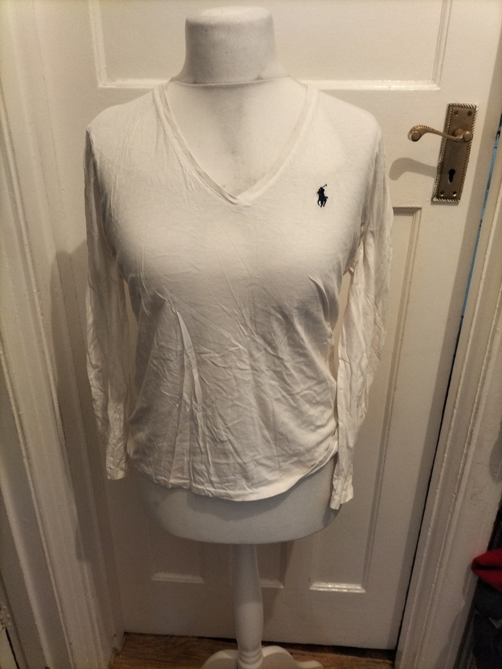 Mens Ralph Lauren Sport Size Large White Tshirt
