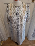 Ladies Alexis Jaf Size Large Multi Coloured Mid Sleeved Long Dress