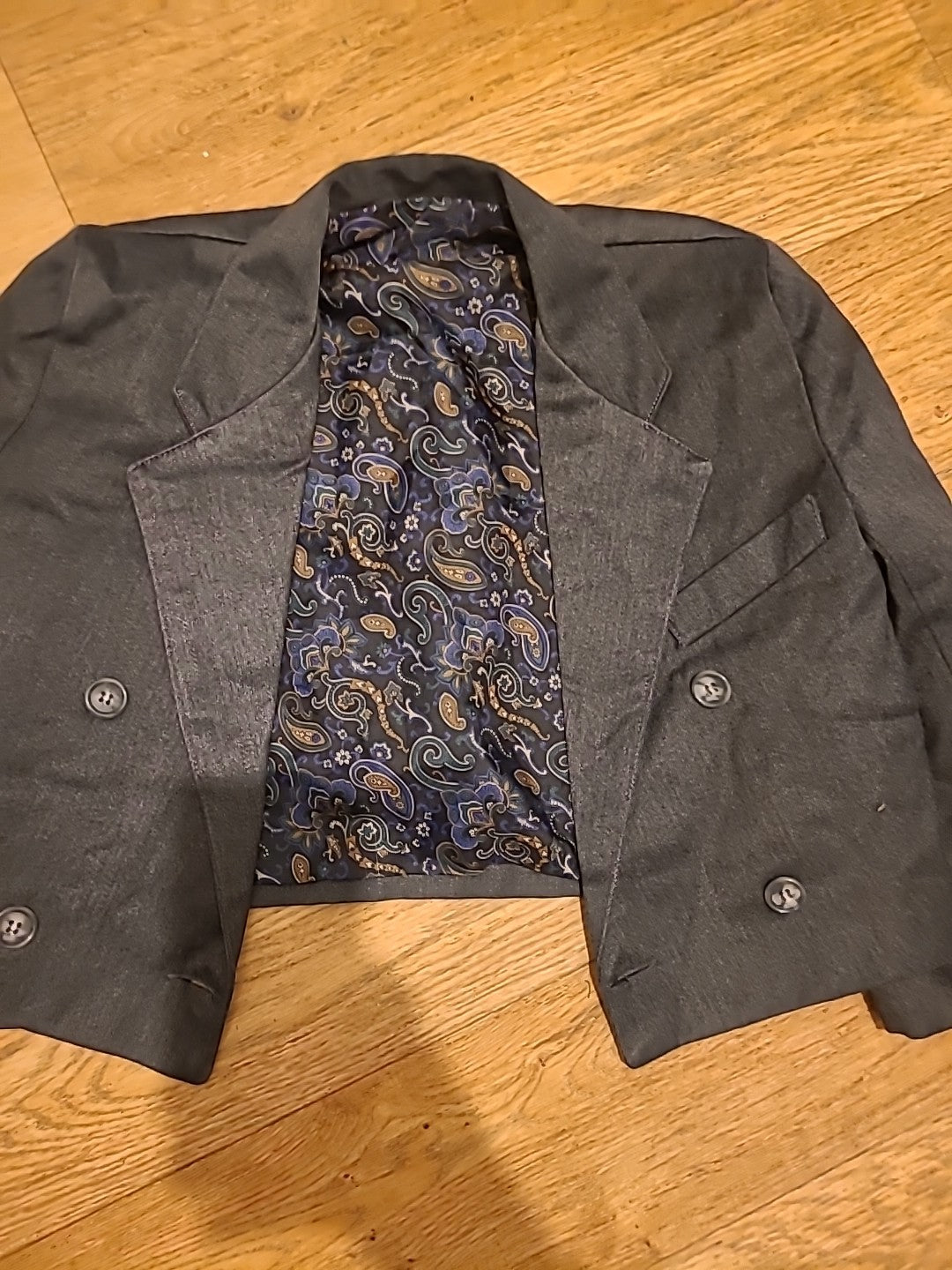 Boys Cocktail Size 7 Years Grey Long Sleeve Blazer