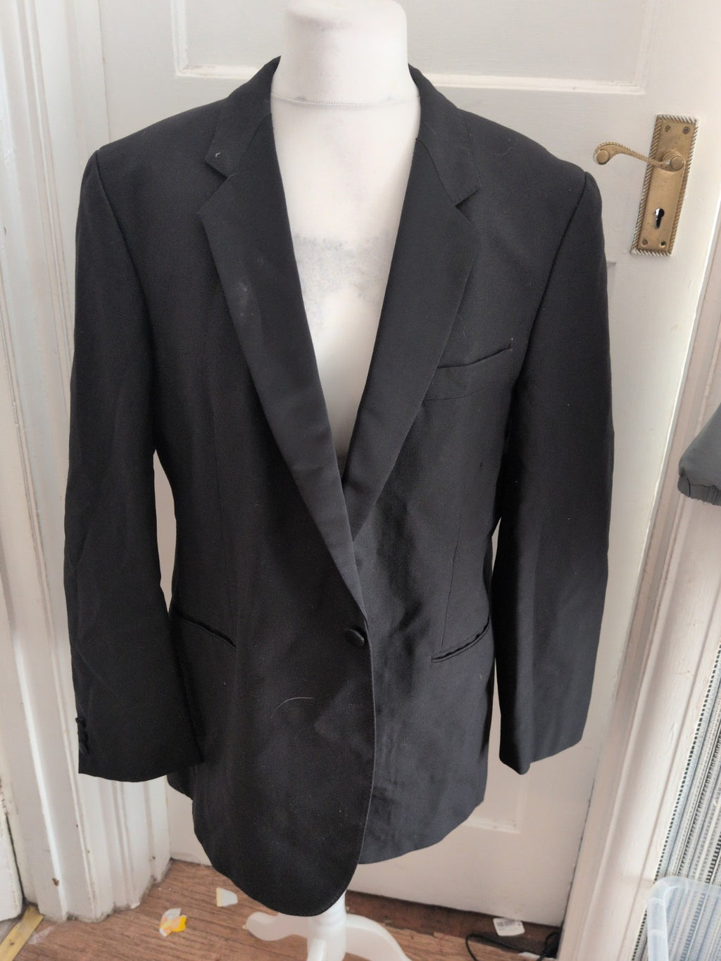 St Micheal 46 Medium Black Suit Jacket