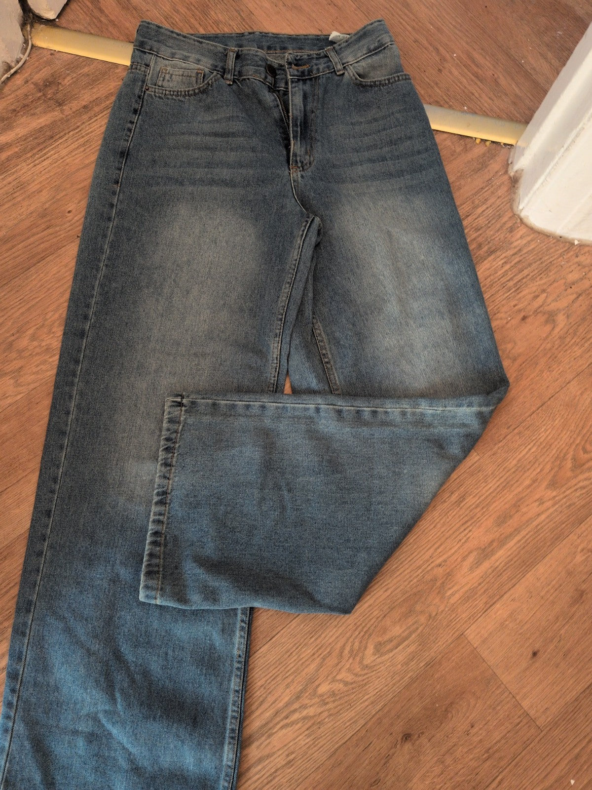 Ladies Size 14 Wide Leg Denim Jeans