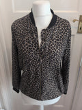 Primark 14 Leopard Print Full Zip Basic Jacket