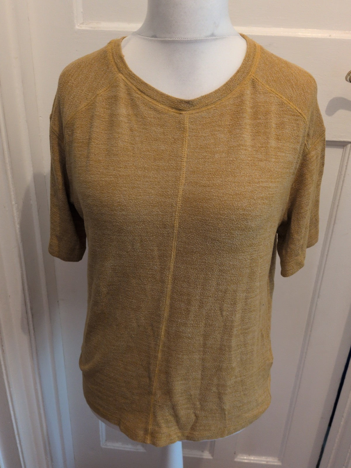 Marks And Spencer 10 Ochre Short Sleeve T-shirt