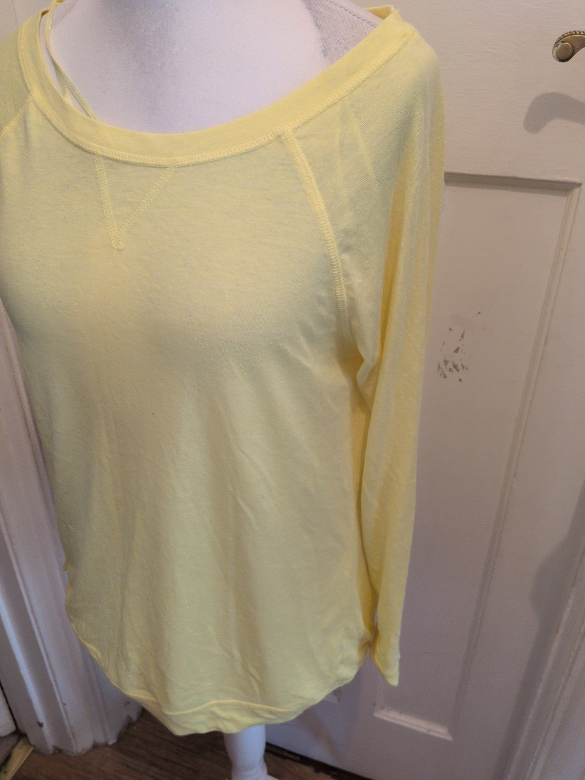 George 20 Yellow Long Sleeve T-shirt Blouse