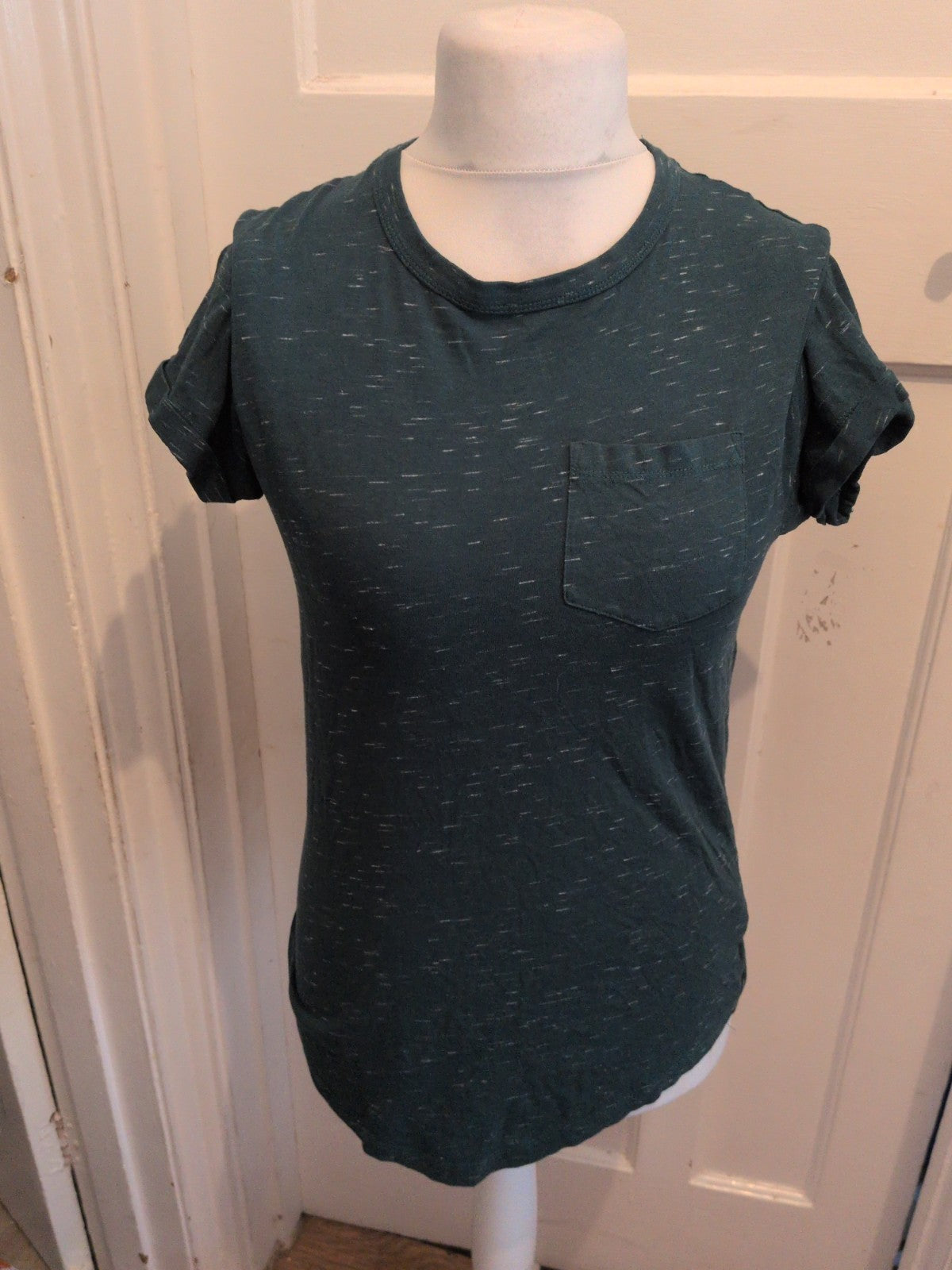 Primark Mens T-shirt Small Green Flecked