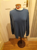 Mens George Size Medium Blue Pullover Jumper