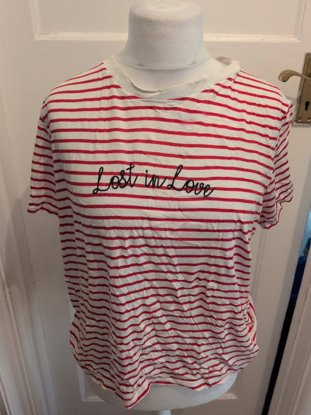 Whistles Large Red Stripe Pyjama Top
