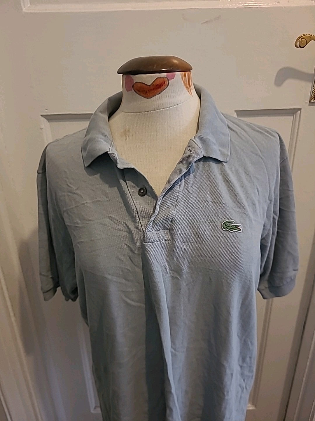 Mens Lacoste Size Small Grey Short Sleeved Polo