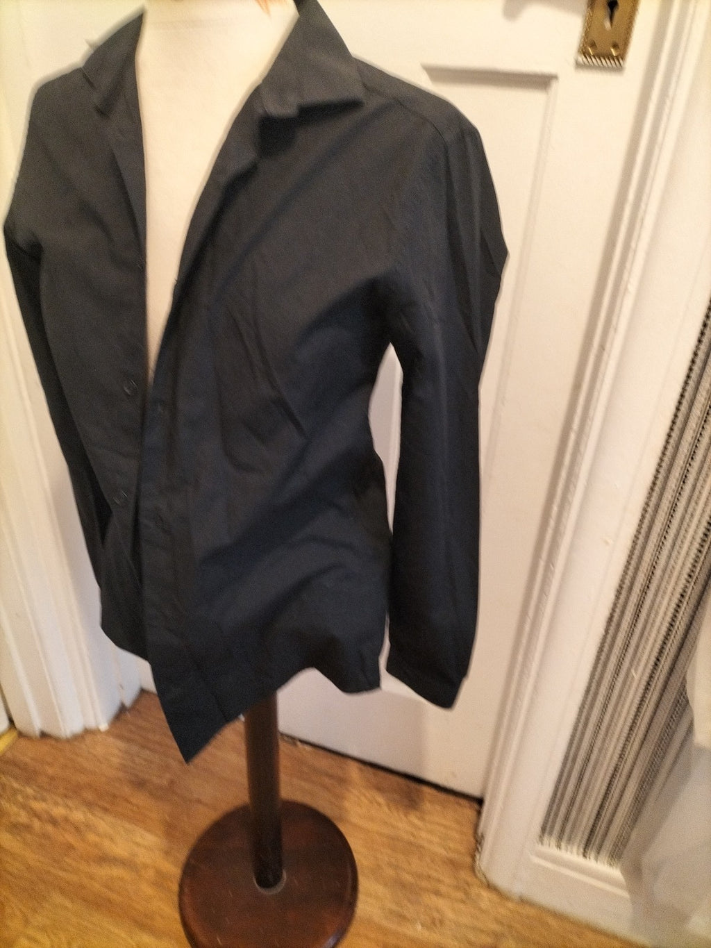 Mens Burton Size 14.5-15" Skinny Fit Black Eary Iron Shirt